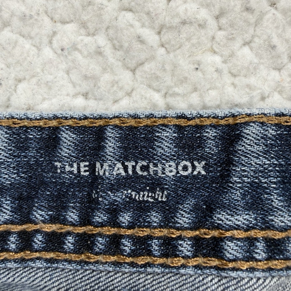 AG Matchbox Slim Straight Jeans Men's 38x29 Blue Casual Denim Streetwear Grunge - Picture 6 of 11